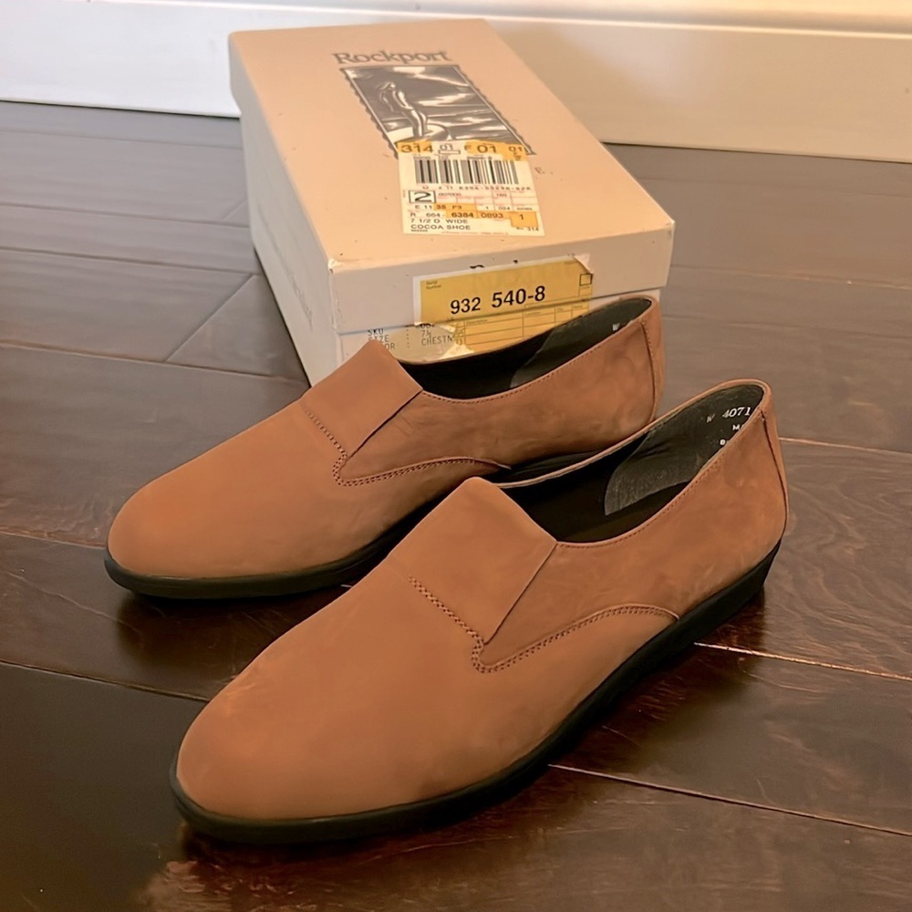 Rockport chestnut loafer NIB 7.5